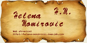 Helena Momirović vizit kartica